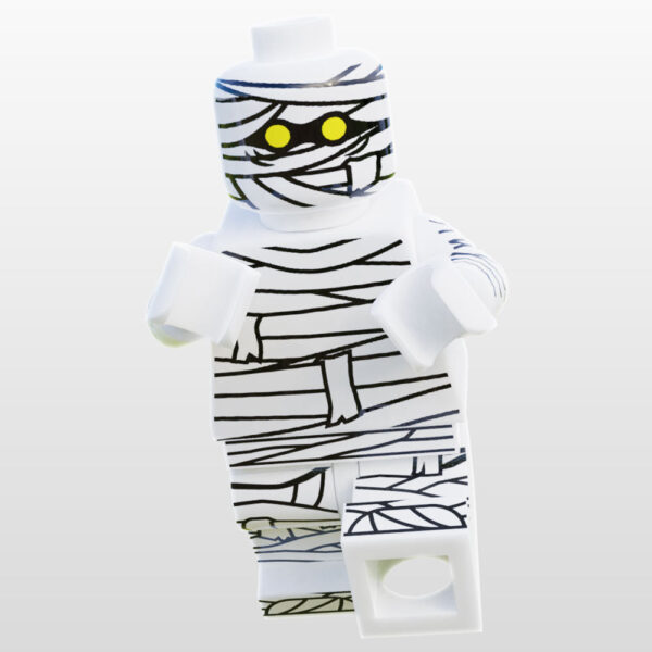 Halloween Mummy Minifig made using LEGO parts - B3 Customs - Image 2