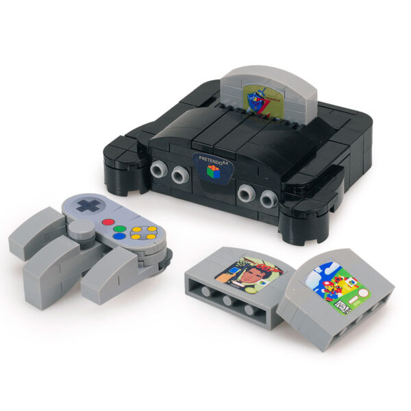 Pretendo 64 - Custom Classic Video Game Console Set made using LEGO parts - Image 2