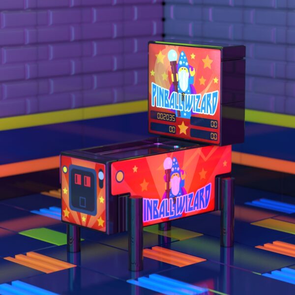 Pinball Wizard - B3 Customs Pinball Arcade Machine Building Set made using LEGO parts - Image 2