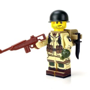WW 2 U.S. Army 101St Airborne Paratrooper Minifig made with LEGO parts