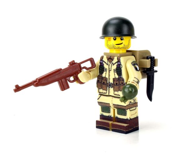 WW 2 U.S. Army 101St Airborne Paratrooper Minifig made with LEGO parts