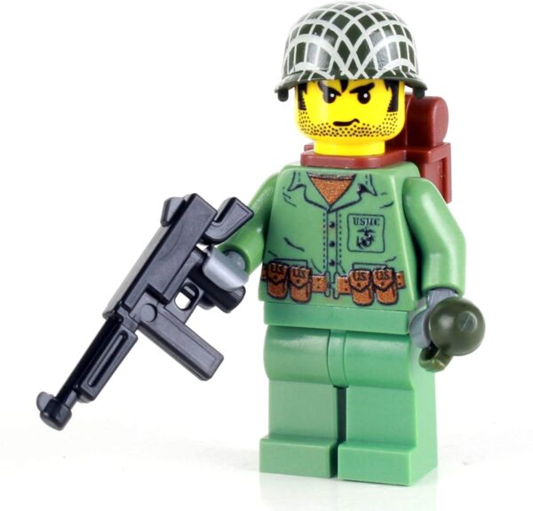 WW2 Marine Soldier Minifig made with LEGO parts