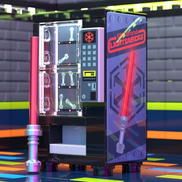 Sith Sabers Vending Machine Building Set made using LEGO parts - B3 Customs - Image 2