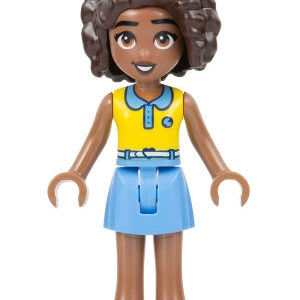 Aliya (Yellow Top, Medium Blue Skirt) - LEGO Friends Minifigure (2023)