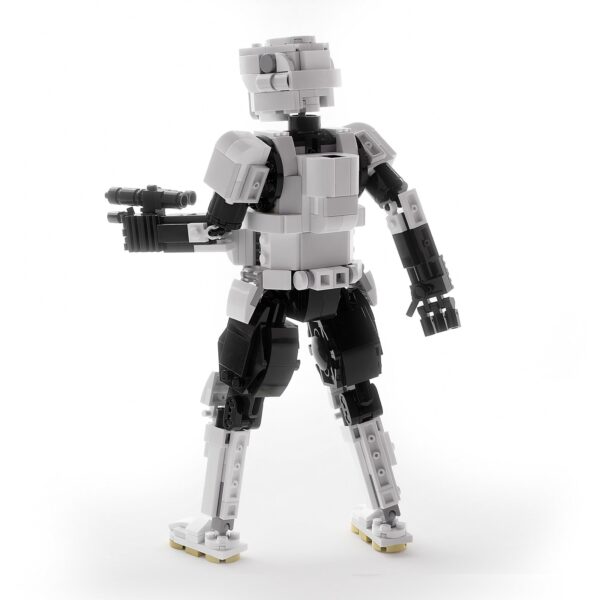 Scout Trooper 9” Buildable Figure MOC made using LEGO parts - Image 3