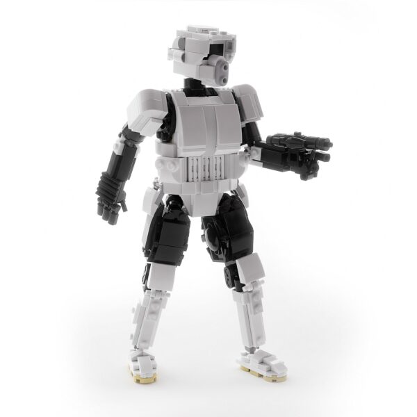 Scout Trooper 9” Buildable Figure MOC made using LEGO parts - Image 2