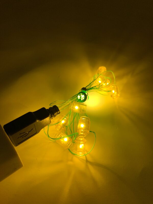 Light-Up Yellow Christmas Tree Lights (10199/10249) - Image 3
