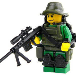 Special Forces Jungle Sniper Minifig made with LEGO parts