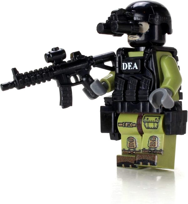DEA Special Response Team SRT Officer - Custom Military Minifig - Image 2