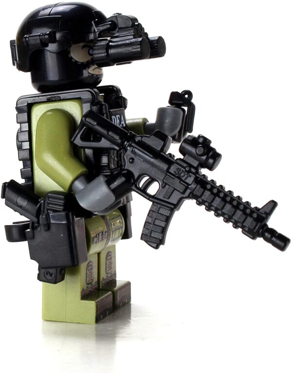 DEA Special Response Team SRT Officer - Custom Military Minifig - Image 3