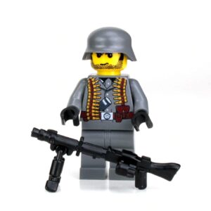 German World War 2 MG Gunner - Custom Military Minifig