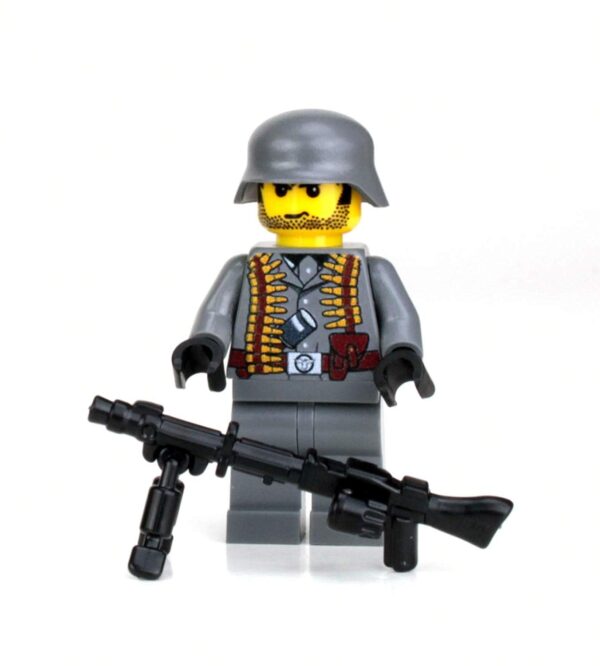 German World War 2 MG Gunner - Custom Military Minifig