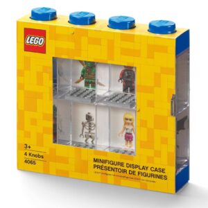 LEGO 8-Minifigure Display Case (BLUE)