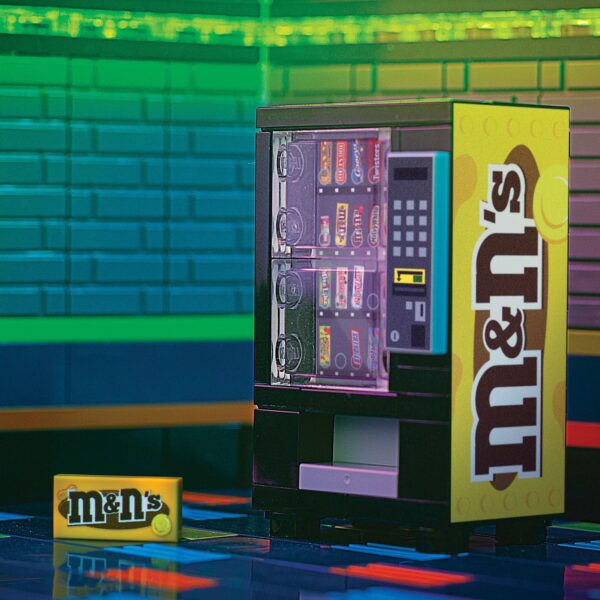 M&Ns (Peanut) Candy Vending Machine made using LEGO parts - B3 Customs - Image 2