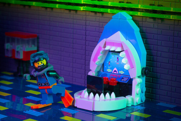 Shark Attack! Arcade Game made using LEGO parts - B3 Customs - Image 2