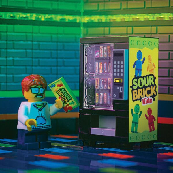 Sour Brick Kids - B3 Customs Candy Vending Machine made using LEGO parts - Image 2