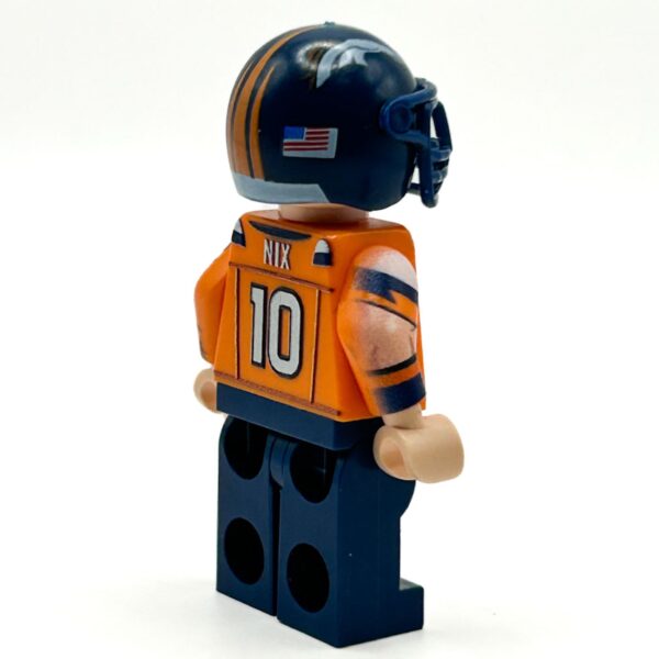 #10 QB Broncos Football Player Minifig made using LEGO parts - B3 Customs - Image 3