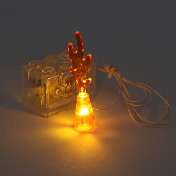 Light-Up Fire w/ Cone - LEGO Compatible - Image 2