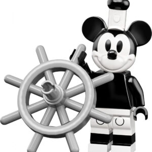 Mickey Mouse, Steamboat Willie (Vintage) - LEGO Disney Collectible Minifigure (Series 2)