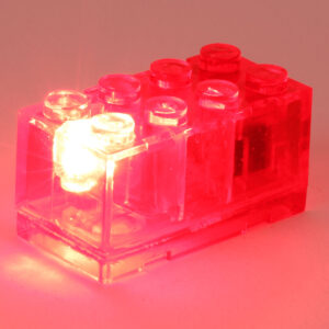Red Light-Up 2x4 Brick (Red Light)