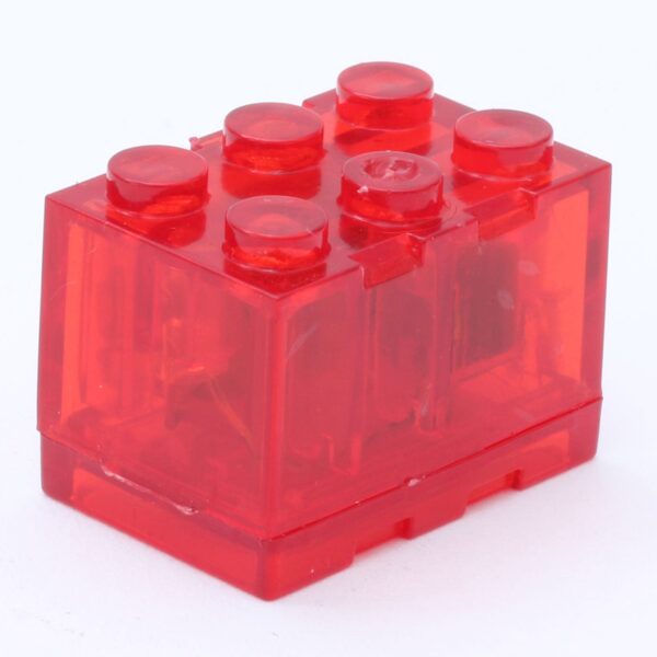 Red Light-Up 2x3 Brick (Red Light) - Image 2