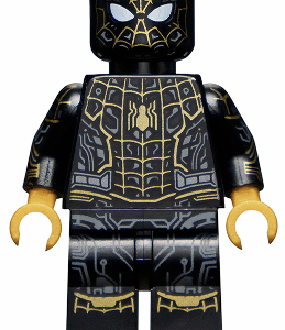 Spider-Man - Black and Gold Suit - LEGO Marvel Spider-Man: No Way Home Minifigure (2021)
