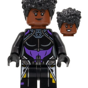 Shuri (Black & Purple Top, Wakanda Forever) - Official LEGO Marvel Minifigure (2022)