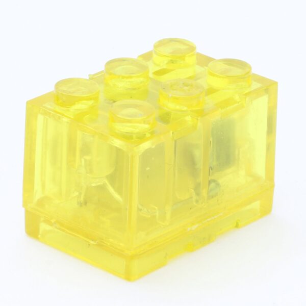 Yellow Light-Up 2x3 Brick (Yellow Light) - Image 2