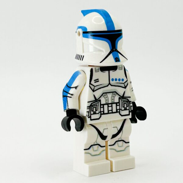 Custom Lieutenant Clone Trooper (Dark Azure, Phase 1) Minifig  - B3 Customs - Image 2