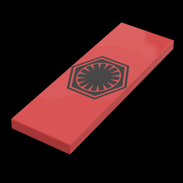 SW FO Faction Banner / Flag - B3 Customs® Printed 2x6 Tile made using LEGO part - Image 2