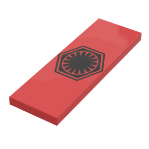 SW FO Faction Banner / Flag - B3 Customs® Printed 2x6 Tile made using LEGO part