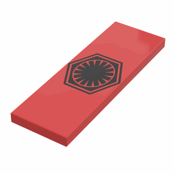 SW FO Faction Banner / Flag - B3 Customs® Printed 2x6 Tile made using LEGO part