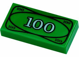 $100 Dollar Bill - Official LEGO® Part