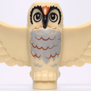 Owl (Spread Wings, Tan w/ Orange Chest) - Official LEGO® Part