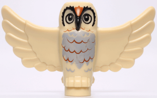 Owl (Spread Wings, Tan w/ Orange Chest) - Official LEGO® Part