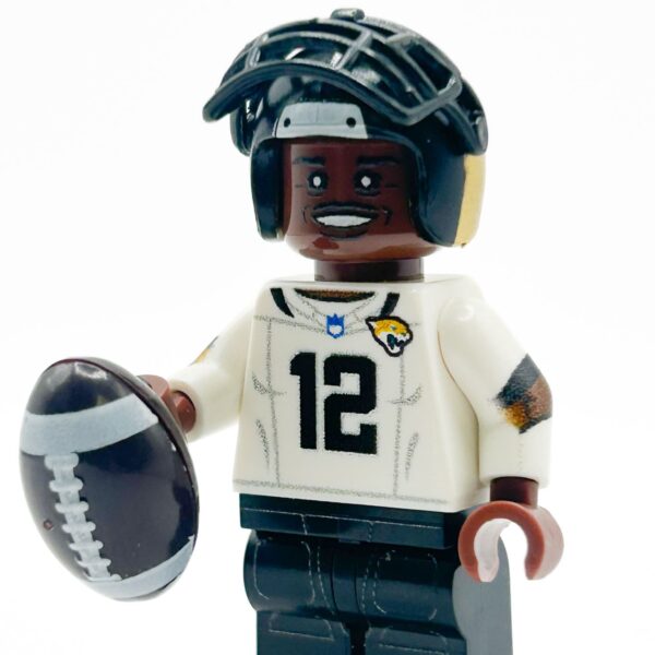 #12 WR/CB Jax Football Player Minifig made using LEGO parts - B3 Customs - Image 2