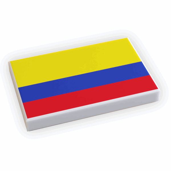 Colombia Flag (2x3 Tile) made using LEGO part