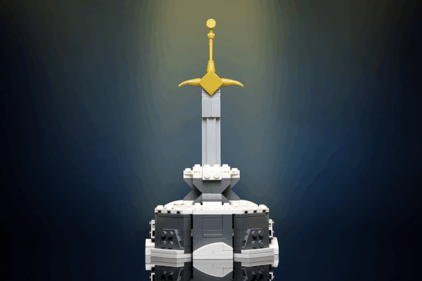 Custom Sword in the Stone MOC made using LEGO elements - Image 3