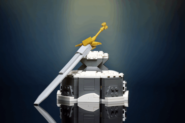 Custom Sword in the Stone MOC made using LEGO elements - Image 2