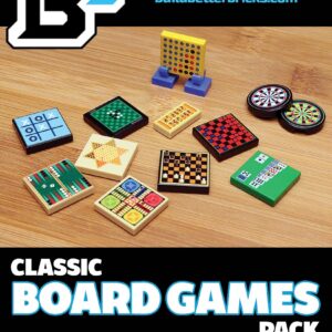 Classic Board Games Pack made using LEGO parts - B3 Customs