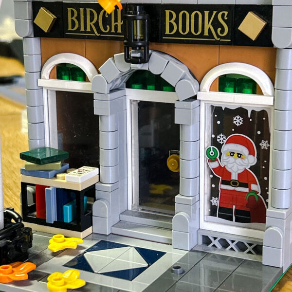 Santa Clause Christmas Winter Village 4x6 Glass Window made with LEGO part - B3 Customs - Image 3