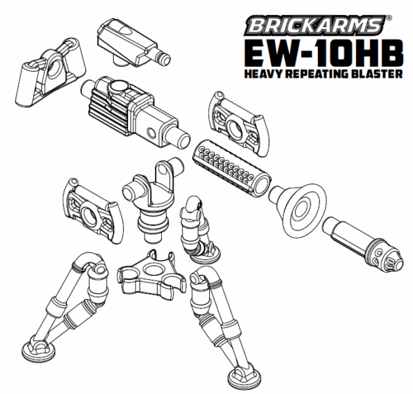 EW-10HB, Heavy Repeating Blaster Pack - BrickArms - Image 5