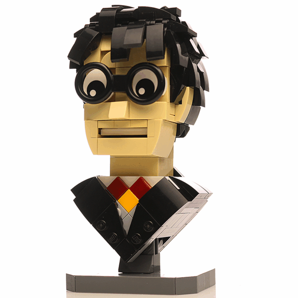 Harry Potter Bust MOC made using LEGO parts - Image 2