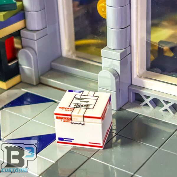 USPS Priority Shipping Box - Custom Printed made using LEGO parts - Image 2