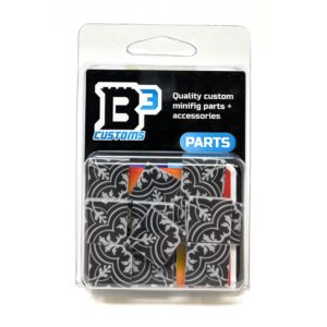 Twenties Classic Encaustic Flooring, 2x2 Tiles (Pack of 20) made using LEGO parts - B3 Customs