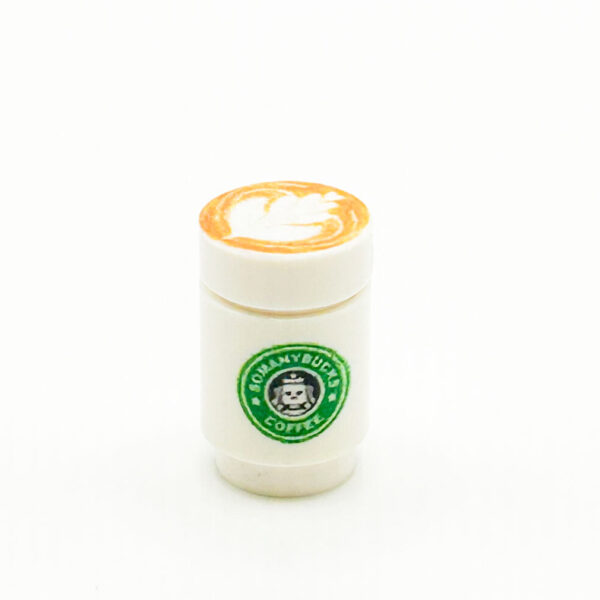 Somanybucks Coffee Cup with Leaf Foam on Top - B3 Customs - Image 2