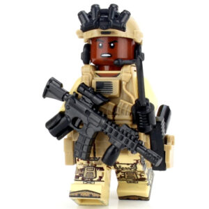 African American Special Forces Soldier - Custom Military Minifig made using LEGO parts
