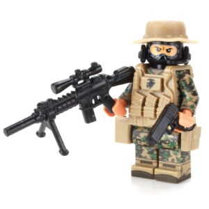 Custom Marine Force Recon Sniper Military Minifig