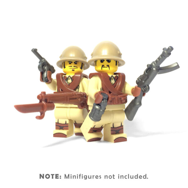 World War 2 Japanese Infantry Brick Warriors Minifigure Pack - Image 2
