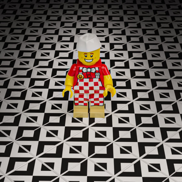 Black & White Kitchen / Diner Flooring - B3 Customs® Printed 2x2 Tile - Image 6